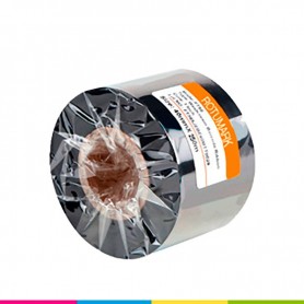 Ribbon resina 35mm X 300mts lavable para impresión en Satin