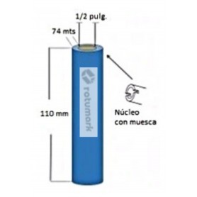 Ribbon cera resina 110mm X 74mts  para impresion